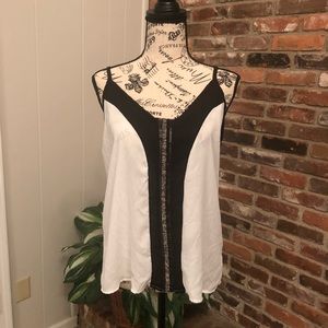 BodyCentral black and white tank